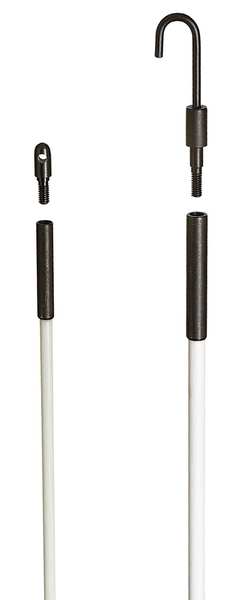 Cable Pulling Fishing Pole, 3/16 In, 30 ft