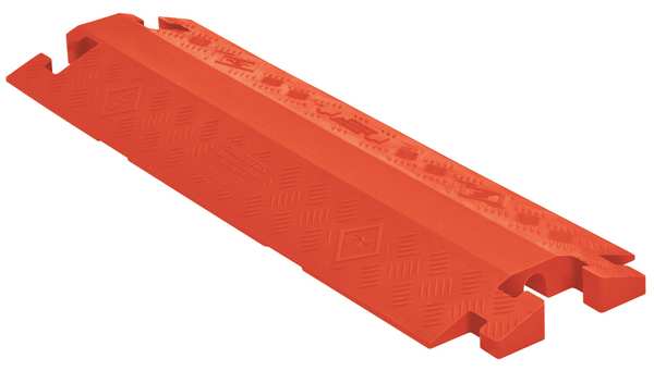 Cable Protector, Drop Over, 1 Channel, 3ft.