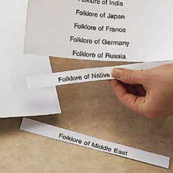Laser Insert, 1-1/4x3 In., Letter, PK50