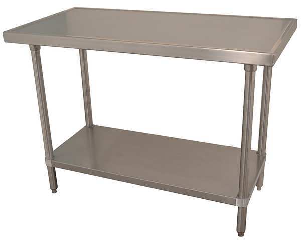 Flat Top With Under shelf, Stainless Steel, 30