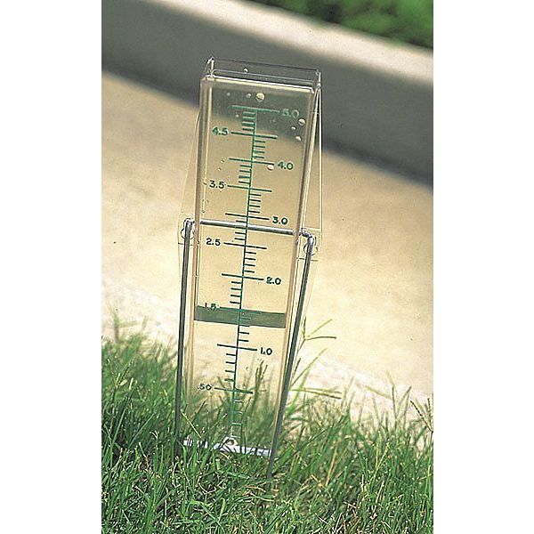 Rain Gauge, 0 to 5 in., Polycarbonate