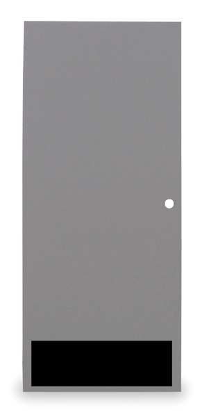 Flush Steel Door, 84 in H, 36 in W, 1 3/4 in Thick, 18-gauge, Type: 3