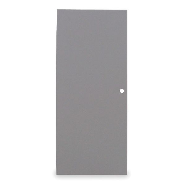 Flush Steel Door, 84 in H, 36 in W, 1 3/4 in Thick, 18-gauge, Type: 3