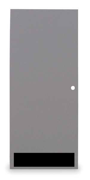 Flush Steel Door, 84 in H, 36 in W, 1 3/4 in Thick, 18-gauge, Type: 3
