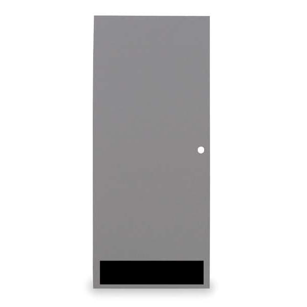 Flush Steel Door, 80 in H, 36 in W, 18-gauge, Type: 1