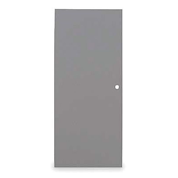 Flush Steel Door, 84 in H, 32 in W, 1 3/4 in Thick, 16-gauge, Type: 1