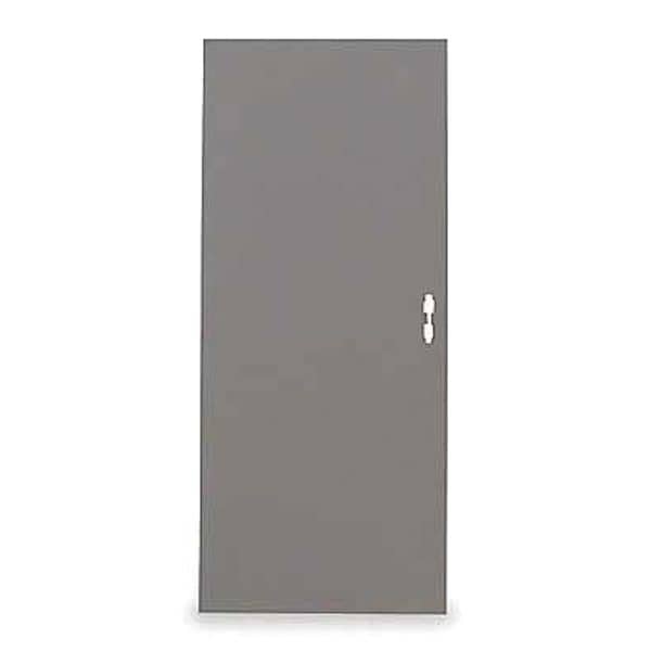 Flush Steel Door, 80 in H, 32 in W, 1 3/4 in Thick, 18-gauge, Type: 1
