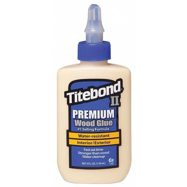 Wood Glue, 4 fl oz, Bottle, II Premium