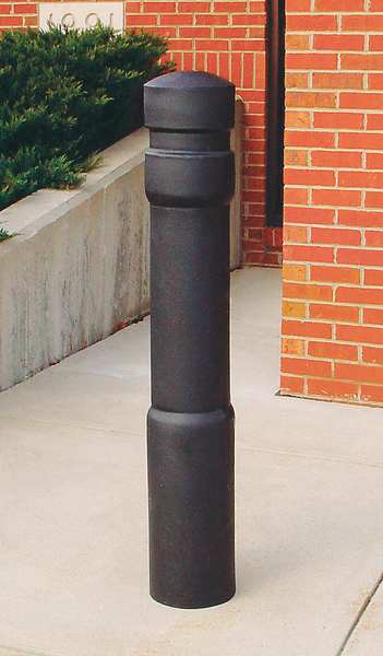 Bollard Cover, 10 In Dia., 52 In H, Yellow