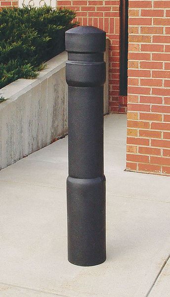 Bollard Cover, 10 In Dia., 52 In H, Yellow