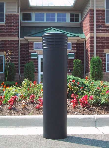 Bollard Cover, 10 In Dia., 52 In H, Yellow