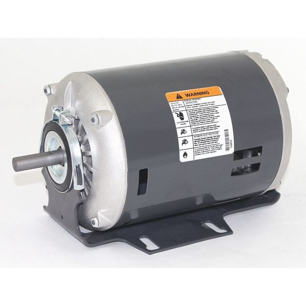 Split-Phase Belt Drive Motor, 1/3, 1/9 HP, 48 Frame, 115V AC Voltage, 1,725/1,140 Nameplate RPM