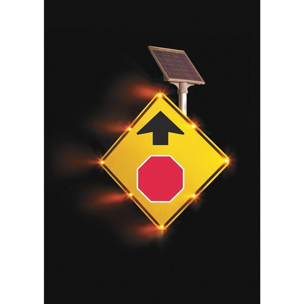LED Traffic Sign, Left Curve Arrow, 30 In