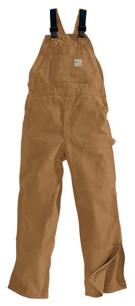 Bib Overall, Brown, 34in x 36in, 13 oz.
