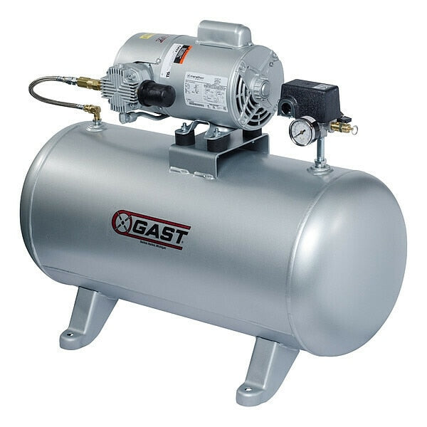 Piston Air Compressor, 0.333 hp, 3.1 cfm