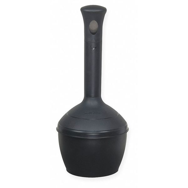 Cigarette Receptacle, 4 gal., Black