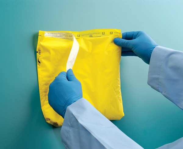 Chemo Waste Bags, 1 gal., Yellow, PK25