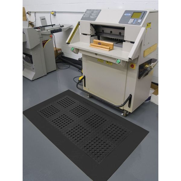 Interlocking Drainage Mat, 3 ft 6 in W x 6 Ft L, 1 In Thick