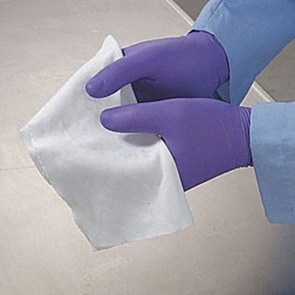 Dry Wipe, White, Pack, Polyester, 1 PK, 75 Wipes, 12 in x 12 in