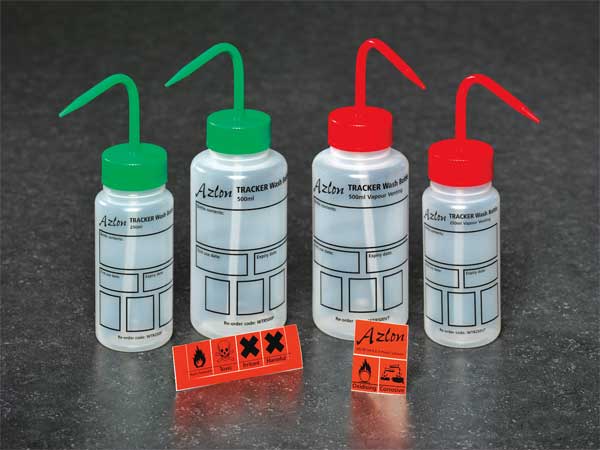 Translucent, Wash Bottle 250mL, 5 Pack