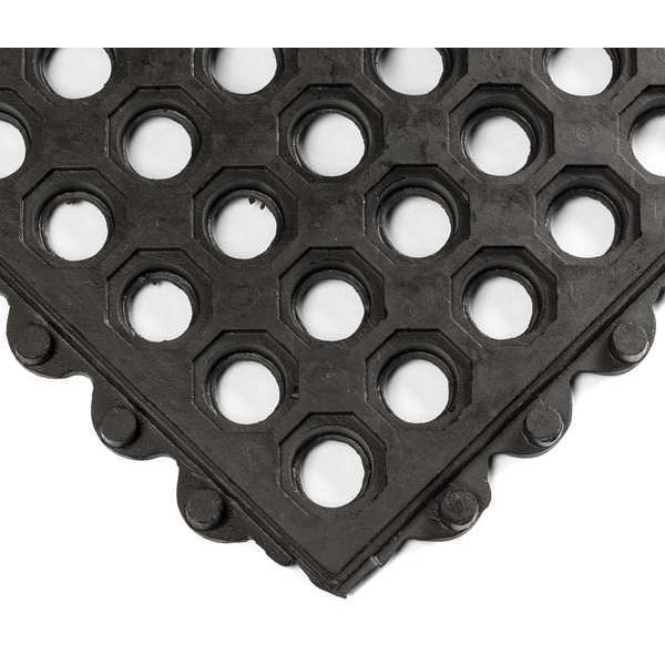 Interlocking Drainage Mat Tile Rubber 3 ft 3 ft 5/8 in
