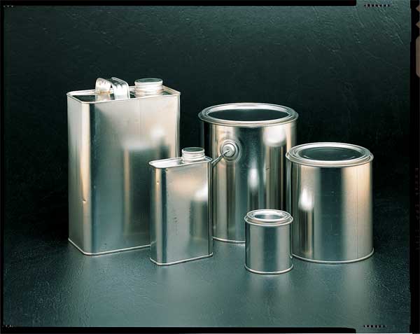 Lab Paint Can w/Lid, 1 Gal, Tinplate, PK6