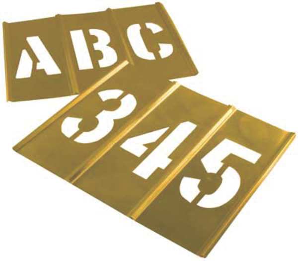 Stencil Set, Letters, Punctuation, Brass, 10034