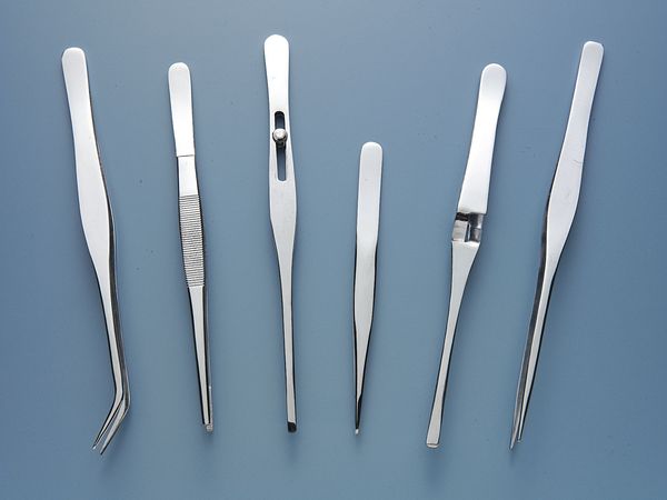 Tweezer Set, Plastic Pouch, 5 Pc