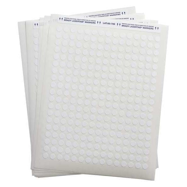 Label, White, Nylon, White, PK2500