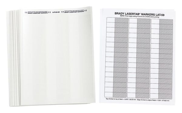 Label, 3/5 In. W, Polyester, PK1000