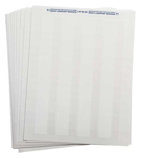 Label, 1-5/8 In. W, Polyester, PK2500
