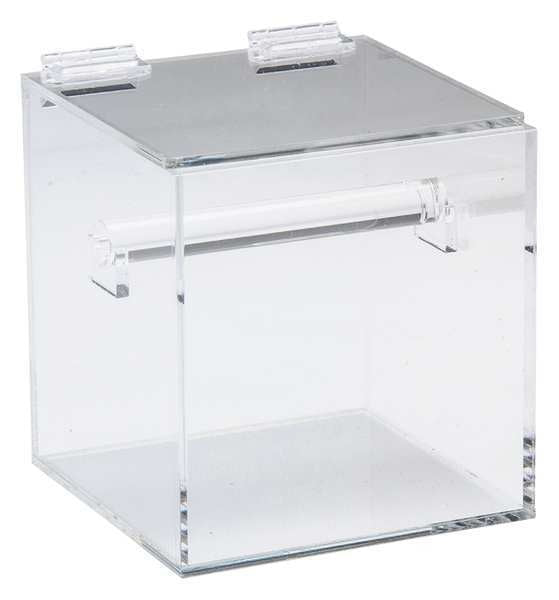 Safety Label Dispenser, Plastic, Clear, Win