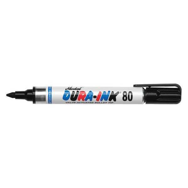 Waterproof Permanent Marker, Smear-Resistant, Fine Tip, Black