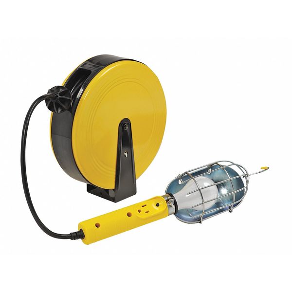 Ext. Cord Reel, w/Hand Lamp, 16/3AWG, 40ft.