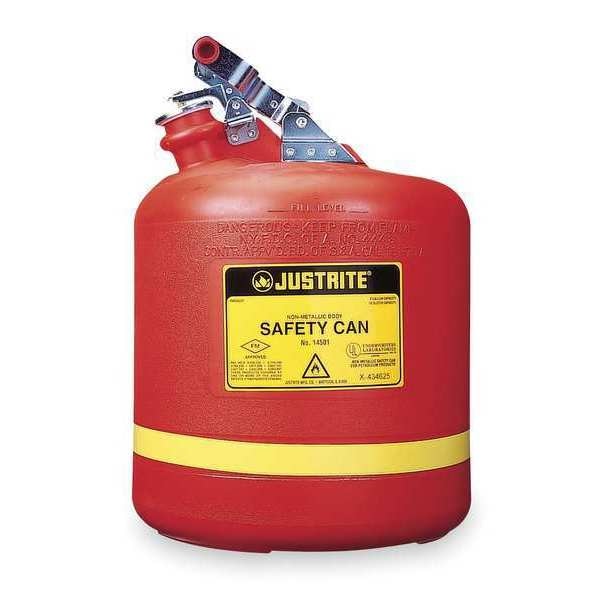 5 gal. Red Polyethylene Type I Safety Can for Flammables