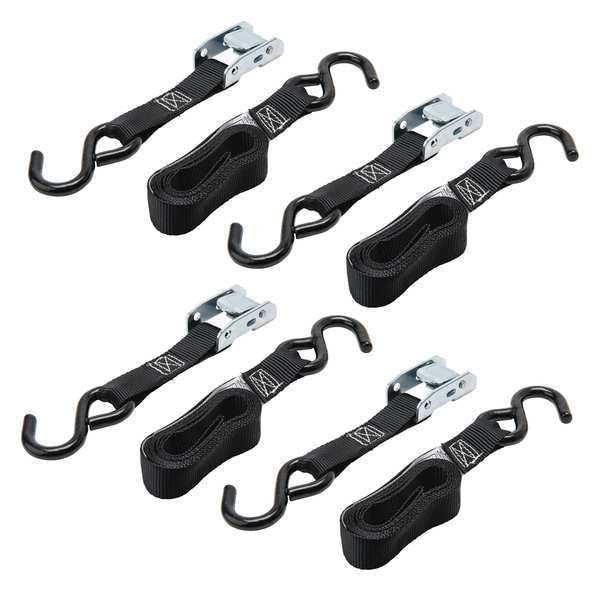 Tie-Down, Cam Buckle, 6ft x 1In, 300lb, PK4