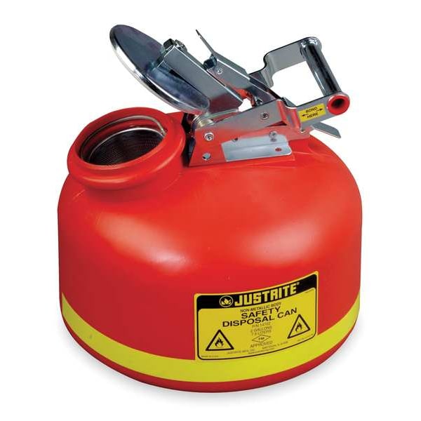 Disposal Can, 5 Gal., Red, Polyethylene