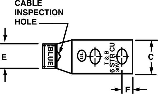 Two Hole Lug Connector, 350 kcmil, PK10
