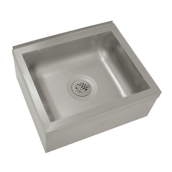 25 in W x 21 in L x 10 in H, Floor Mount, 16 ga. 304 Stainless Steel
