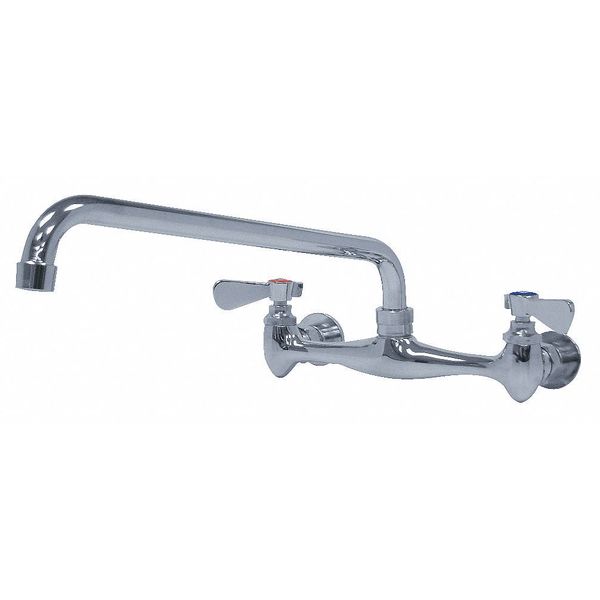 Splash Mounted Faucet, 12 In Long