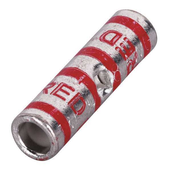 Short-Barrel Splice, 2.25 in. L, Red