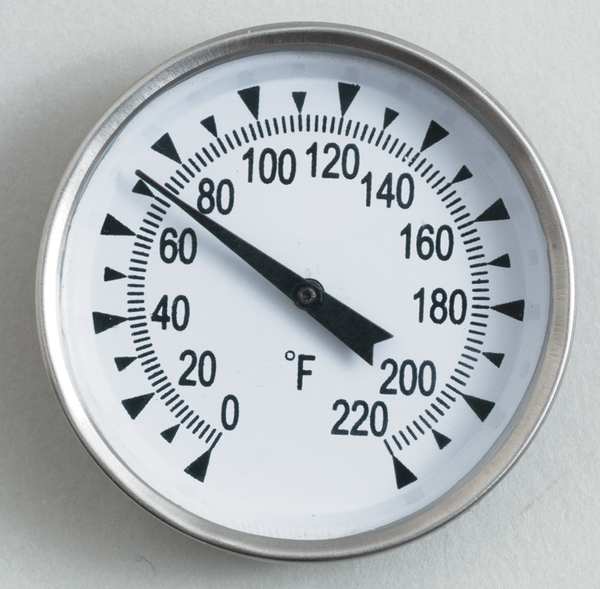 Bimetal Thermom, 2 In Dial, 0 to 220F
