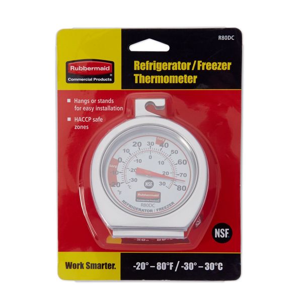 Analog Mechanical Food Service Thermometer with -20 to 80 (F)