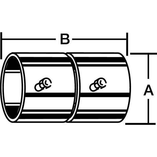 Coupling, Setscrew, 1 In