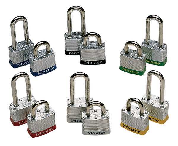 Lockout Padlock, KD, Green, 1-1/4