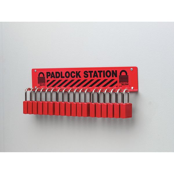Padlock Station, Unfilled, 4 Components