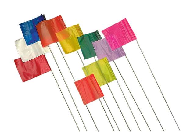 Marking Flag, Red, Blank, PVC, PK100