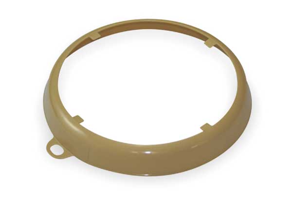 Color Coded Drum Ring, Gloss Finish, Beige