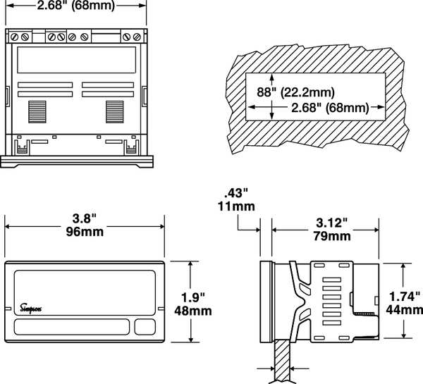 Digital Panel Meter, Temperature