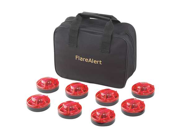 LED Road Flare Kit, 1 Watt, Red